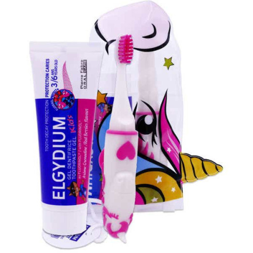 Elgydium Kids dentifrice grenadine 50ml protège dents caries enfants
