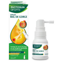 Phytosun Arôms Spray Gorge 20ml Soulage Angine Miel Citron