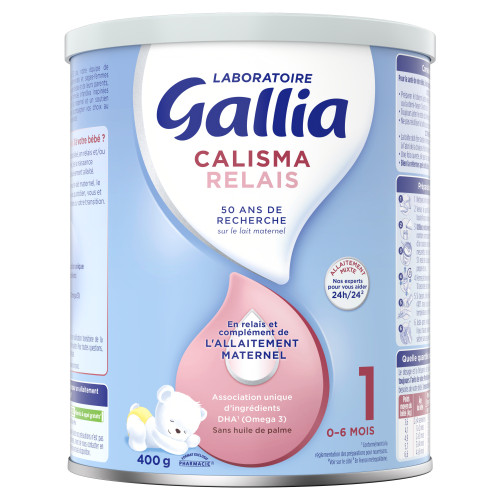 Gallia Calisma Relais 1 : Lait pdr 0-6 mois, riche en oméga 3
