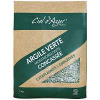 Argile Verte Ciel d'Azur 1kg - Purifiante & Détoxifiante Naturelle