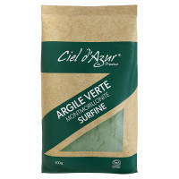 Argile Verte Surfine Ciel d'Azur 300g - Purifie & Apaise Peaux Grasses