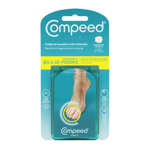 Compeed Pansement Œil-de-Perdrix 10pcs - Protection et Hydratation
