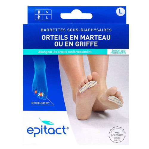 EPITACT Barrettes Sous Diaphysaires L Soulage Orteils Marteau
