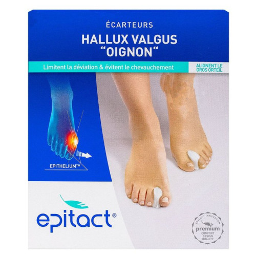 EPITACT Ecarteurs Epithelium Boite 2 - Soulage Oignons Hallux Valgus
