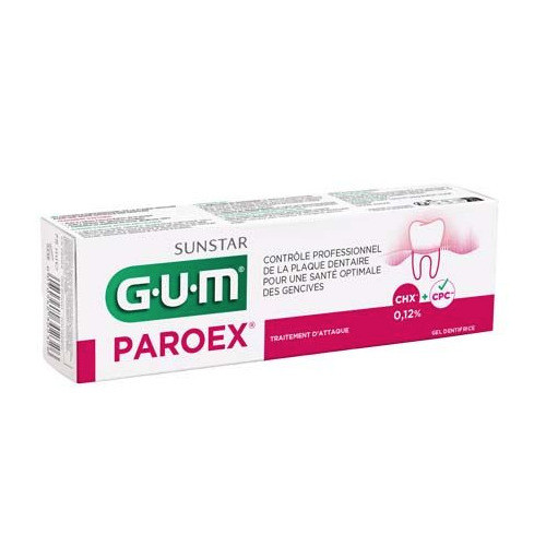 GUM PAROEX Dentifrice 75mL - Anti-plaque et santé des gencives