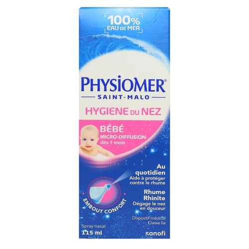 Physiomer Spray Nasal Nourrisson 115mL - Nettoie et Protège