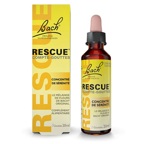 FLEURS DE BACH RESCUE 20mL - Sérénité et Calme Instantané