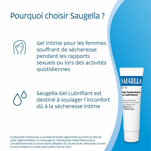 Saugella Gel Lubrifiant 30mL - Hydratation et Lubrification Efficace
