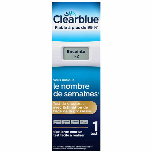 Clearblue Digital Test Grossesse 2 Tests - Estimation Âge Grossesse