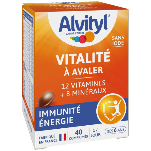 Alvityl Vitalité 40 Comprimés - Boost Forme et Équilibre