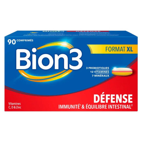 BION 3 Adulte 60 Comprimés - Vitalité et Défenses Naturelles