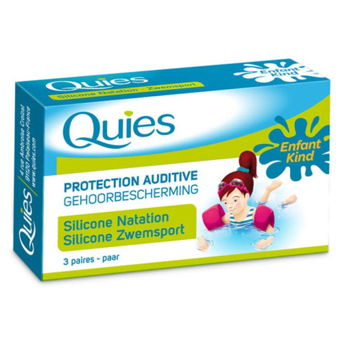 Quies Protection Auditive Silicone Enfants 3 Paires