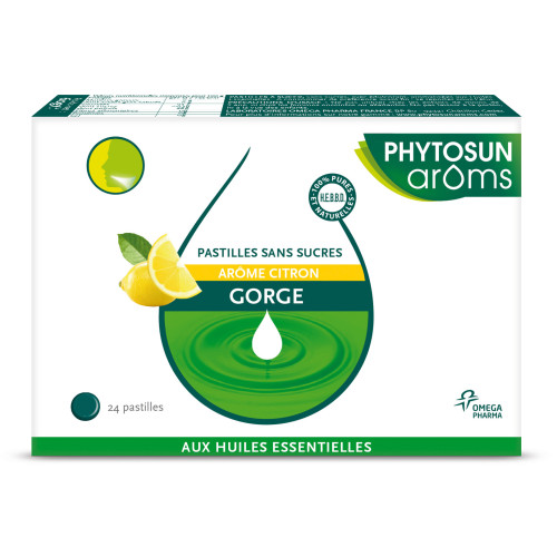 Phytosun Aroms Pastilles Gorge 24 Pastilles Miel - Soulage Maux Hiver