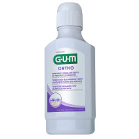 GUM Ortho Bain Bouche 300mL - Anti-plaque, Renforce Émail