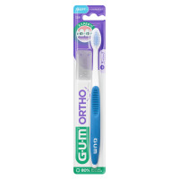 GUM ORTHO Brosse à Dents 124 Souple - Nettoyage Optimal