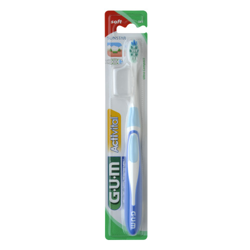 GUM Activital Brosse Souple Compacte 581 - Prévention Gingivite