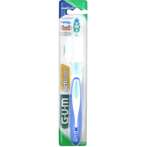 GUM Activital Brosse Medium Compacte 583 - Prévention Gingivite