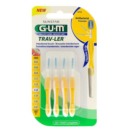 GUM Brossettes Interdentaires Trav-ler 2.0mm - Hygiène Complète