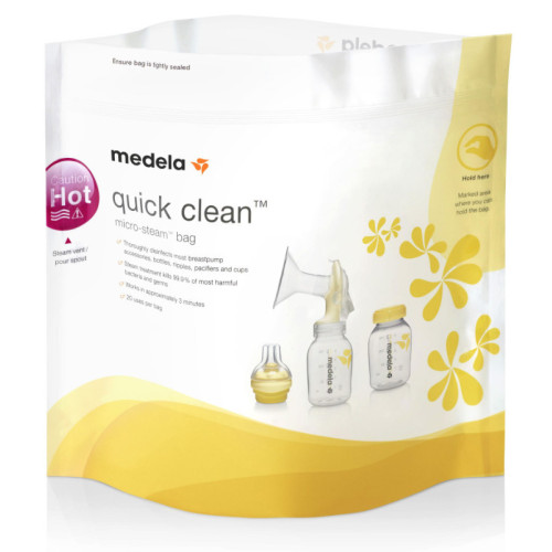 MEDELA Quick Clean Sachets Stérilisation Boîte 5 - Efficace 3min