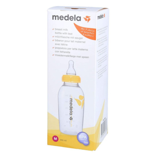 MEDELA Biberon Lait Maternel 250mL - Sûr et Flexible