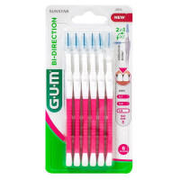 GUM Brossettes Interdentaires Bi-Direction 6x0.9mm - Nettoyage Complet