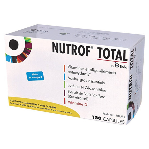 THEA Nutrof Total 180 Capsules - Vision Normale et Protection Oculaire