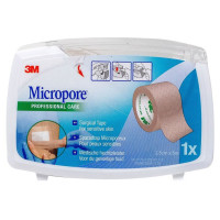 3M Micropore Sparadrap Chair 25mmx5m - Hypoallergénique, Adhésif Doux