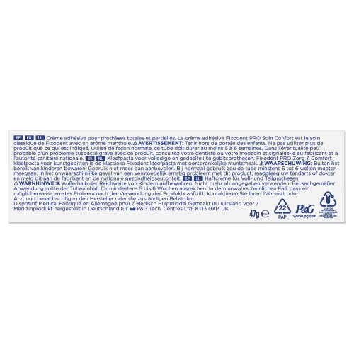 FIXODENT Pro Complet Soin Confort 70g - Confort et Tenue Quotidienne