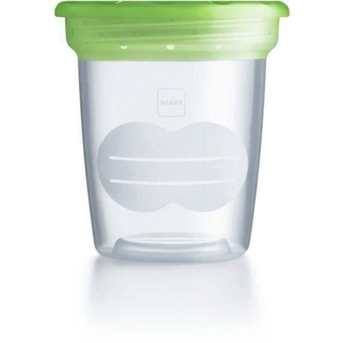 MAM Pots Conservation Lait Maternel 120mL - Stockage Sûr et Hygiénique
