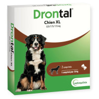 Drontal XL Chien 2 Comprimés - Vermifuge Aromatisé Bœuf
