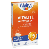 Alvityl Vitalité 30 Comprimés Effervescents - Boost Énergie
