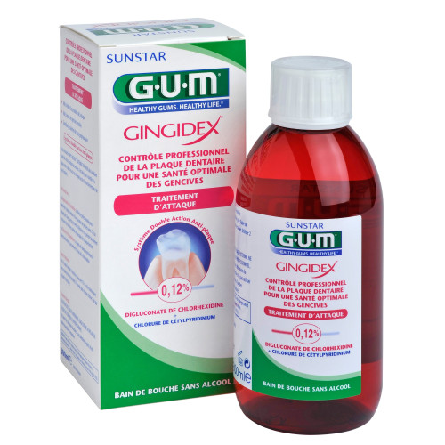 GUM Gingidex 300mL - Soin Gencives et Plaque Dentaire