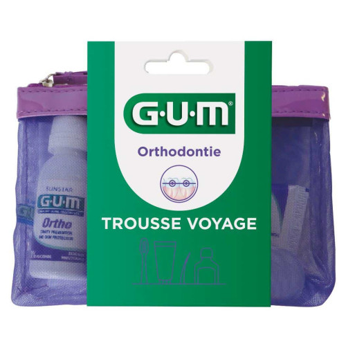 GUM Kit Voyage Orthodontie 1 kit - Hygiène orale parfaite avec