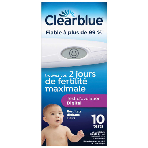 ClearBlue Test Ovulation 10 unités - Détection fiable à 99%