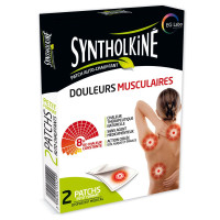 SYNTHOLKINE Patchs Chauffants 2 Patchs - Soulage Douleurs Musculaires