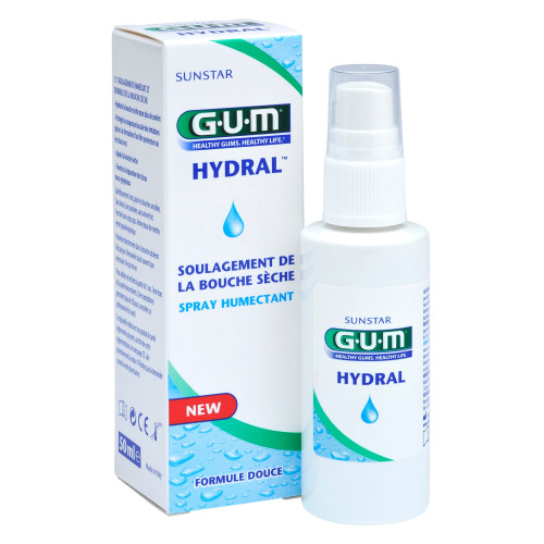 GUM Hydral Spray 50mL - Soulagement et Protection Bouche Sèche