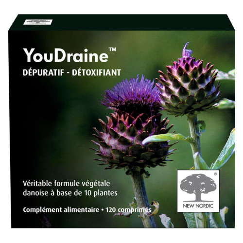 New Nordic YouDraine 120 Comprimés - Détox Naturel et Énergisant