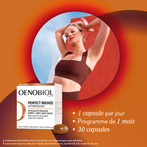 Oenobiol Perfect Bronze 30 Capsules - Hâle Lumineux Toute l'Année