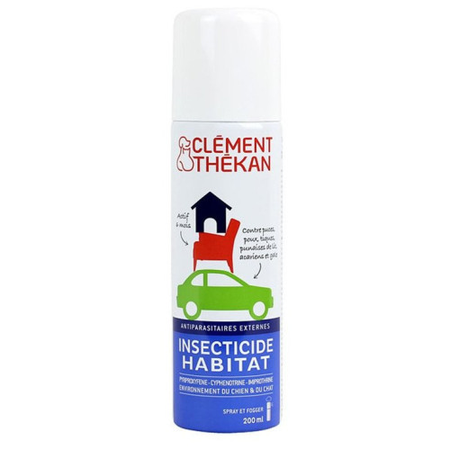 CLEMENT THEKAN Insecticide Habitat 200mL - Élimine puces et tiques