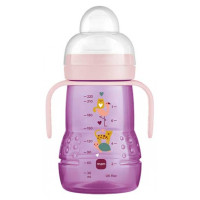 MAM Biberon Transition 4 mois+ Vert 220mL - Sans BPA, Antifuite