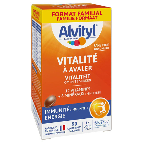 Alvityl Vitalité 90 Comprimés - Boost Forme et Équilibre
