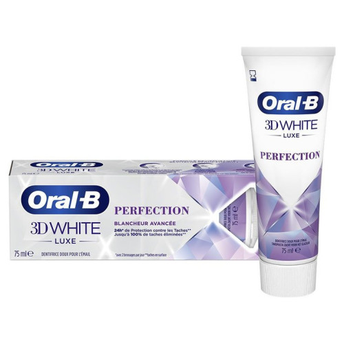 Oral B 3D White Luxe 75mL - Blancheur et éclat en une semaine
