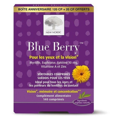 New Nordic Blue Berry 120 Comprimés - Vision Optimale