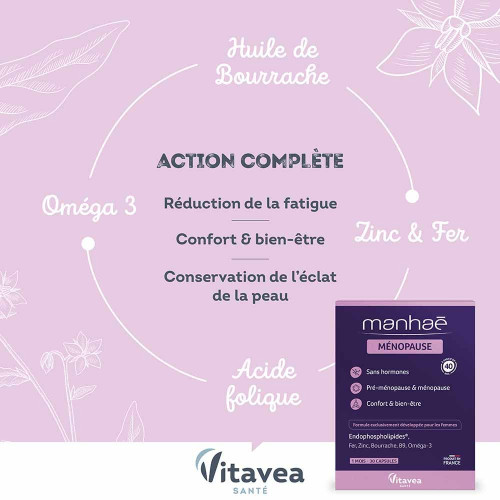 Ménopause Sans Hormones 1 Mois 30 Capsules