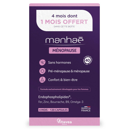Manhaé Ménopause 120 Capsules - Sans Hormone