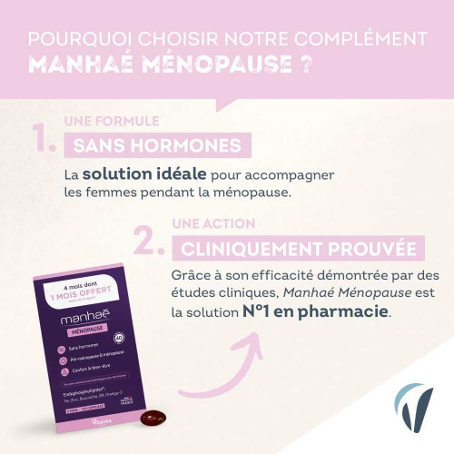 Manhaé Ménopause 120 Capsules - Sans Hormone