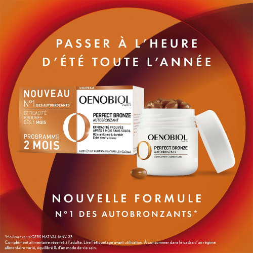 Oenobiol Perfect Bronze Autobronzant 2x30 Capsules 2 mois