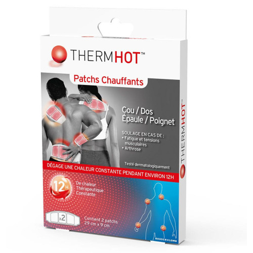 BAUSCH & LOMB Therm°Hot Patchs Chauffants 2 Patchs - Soulage Muscles