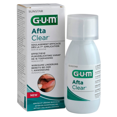 GUM AftaClear 120mL - Soulage Douleur, Cicatrisation Rapide