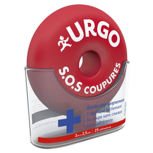 URGO SOS Coupures 1 Bande - Stoppe Saignement, Facile à Utiliser